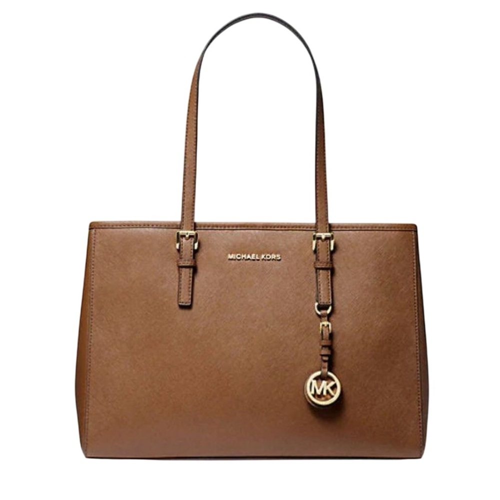Michael Kors Leather Tote in Brown with Gold Hardware, New without Tag